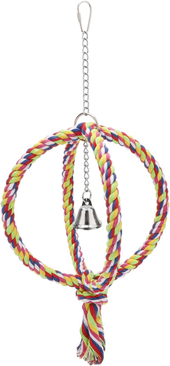 Bird Rope Swing Colorful Perch Climbing Toy - Image 5
