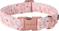 Unique style paws Christmas Dog Collar Metal Buckle Pink Gingerbread Puppy by Uniquestylepaws