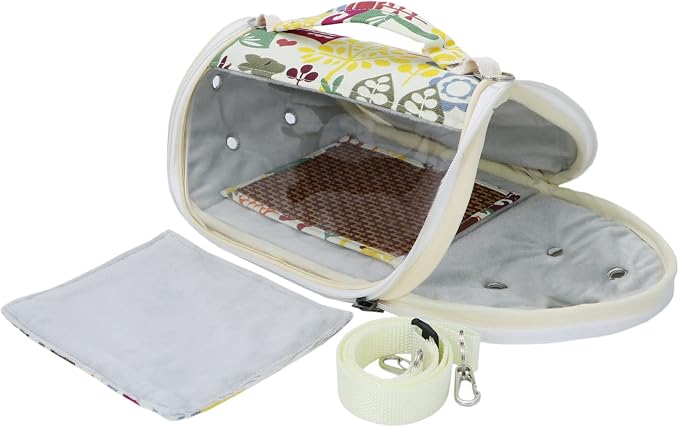 Wontee Small Pet Carrier Hamster Carrier Bag Portable Travel Carrier - Image 2