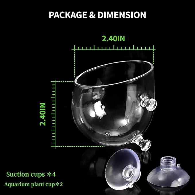 2 PCS Aquarium Plant Holder Top Hanging Fish Tank Plant Pot Aquarium Planter - Image 3