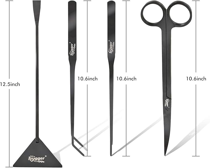 hygger Long Stainless Steel Premium Aquarium Tools, - Image 3