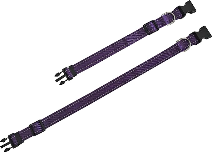 Adjustable Nylon Dog Collar, Reflective Collar 1 Inch 3/4 Inch 5/8 Inch Wide - Image 4
