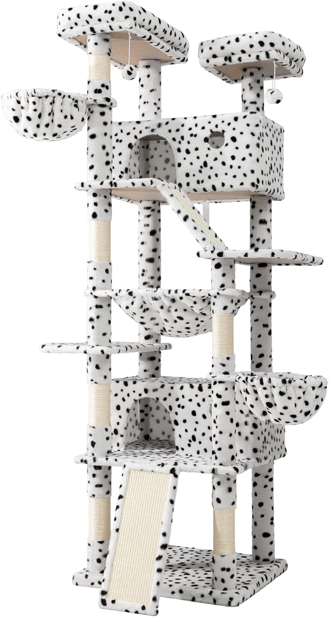 SHA CERLIN 81in Multi-Level Tall Cat Tree Tower - Image 9