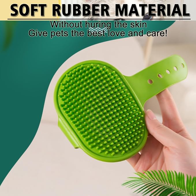 Dog Grooming Brush, Pet Shampoo Bath Brush Dog Grooming Shedding Brush Soothing - Image 4