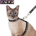 Cat Harness and Leash Set for Outdoor Walking Escape Proof Adjustable Soft by Barleygoo