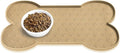 Dog Food Mat Anti-Slip Silicone Dog Bowl Mat Thicker Pet Placemat Waterproof by PWTAA