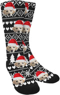 Custom Face Socks, Personalized Dog Lover Pet Photo Picture on Socks Unisex by Enjoy-yjl