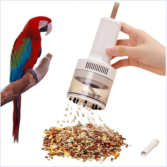 Bird Food Electric Separator, Bird Cage Cleaner, Pet Hair Collector, Mini USB by Unknown