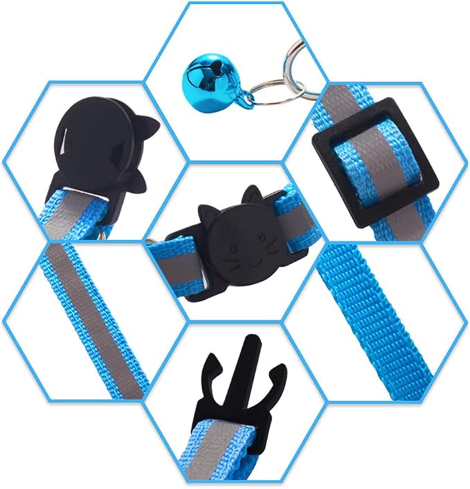 18Pcs Reflective Cat ID Collars - Image 5
