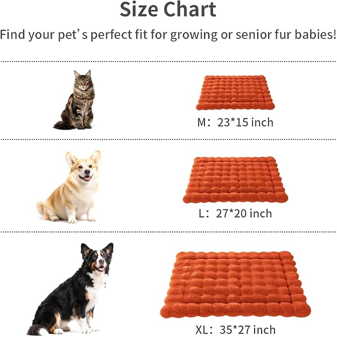 Self-Warming Cat Bed, Plush Faux Fur Pet Bed Mat - Image 9