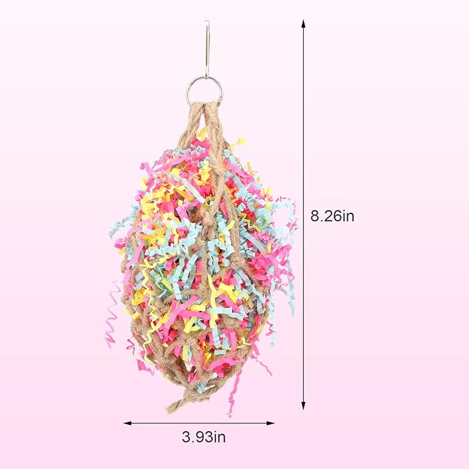 Hypeety Bird Chew Toy Bird Toy Foraging Shredding Climbing Hanging Toy - Image 2