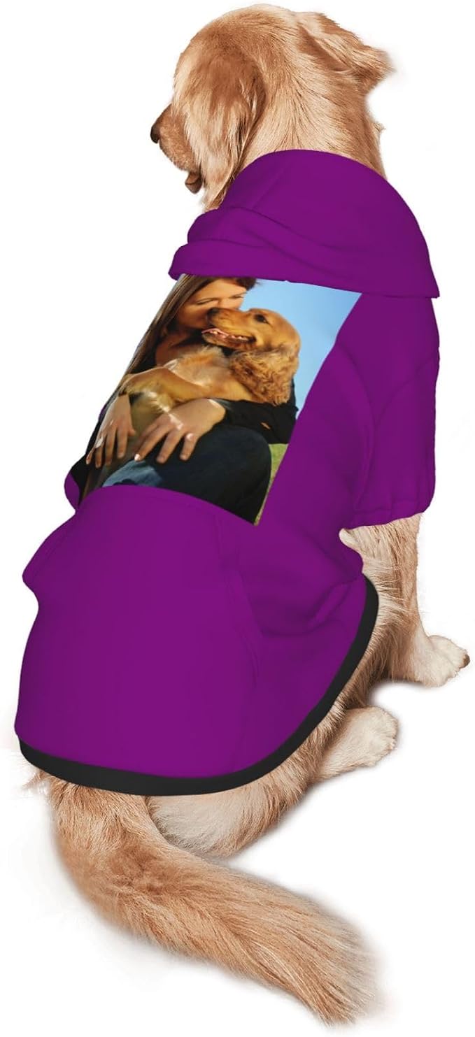 Custom Dog Hoodie Add Your Design Soft & Warm Personalized Photo Text Logo Name - Image 3