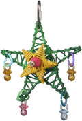 Super Bird Creations SB586 X-mas Star Bird Toy, Small Bird Size, 4.5" x 3" by SuperBirdCreations
