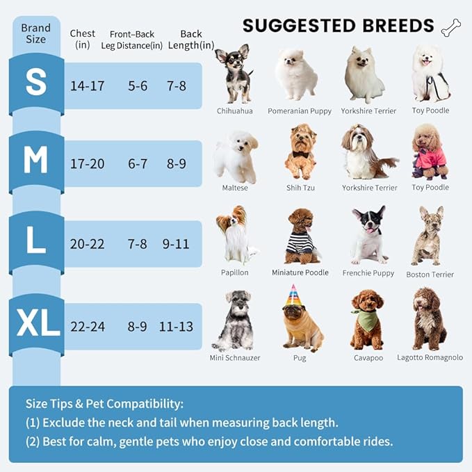Dog Backpack Carrier, Pet Sling Front Backpack - Image 3
