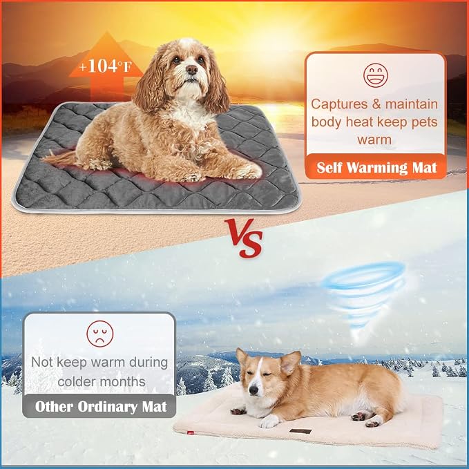 ULIGOTA Self-Warming Cat Bed and Heating Mat - Image 4