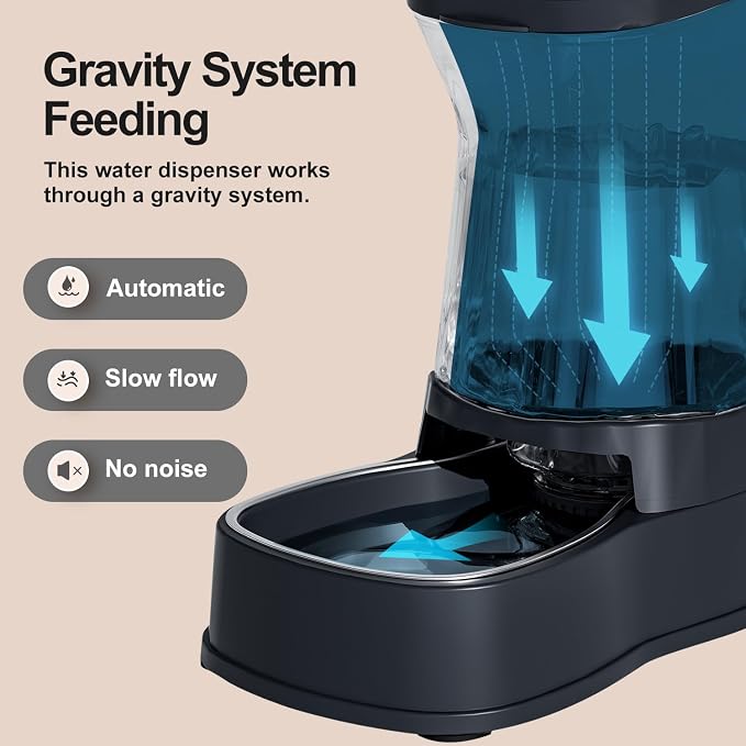 Gardner Pet Automatic Dog Water Dispenser Gravity Stainless Steel Water Waterer - Image 3
