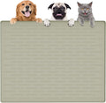 Largest Dog Food Mat, 39.5"x29.5" Silicone Dog and Cat Mat by Goldleaf