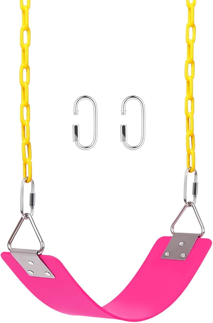 AGPTEK Swing Set, Seat with 66 Inch Anti-Rust Chains Thermoplastic Coated by AGPTEK