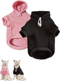 QWINEE Basic Dog Hoodie Sweatshirt Puppy Sweater Warm Cat Costumes Pet Clothes by QWINEE