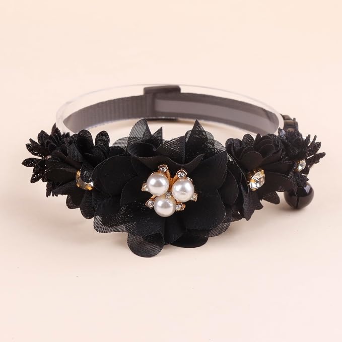 2 Pack Cat Collar Pink Floral - Image 4