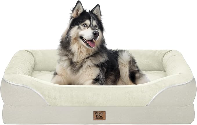 Washable Orthopedic Large Dog Bed by ChezPaw