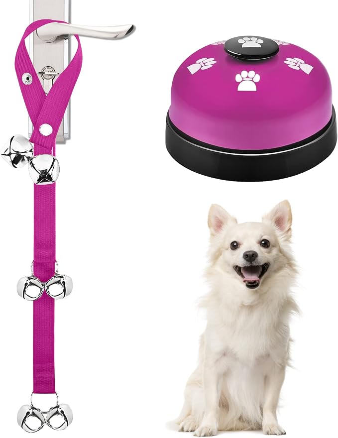 2 Pack Dog Doorbells, Pet Training Bells by JIMEJV