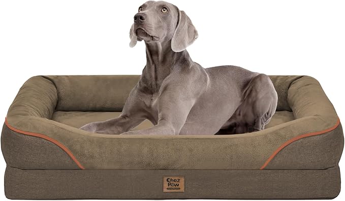 Washable Orthopedic Large Dog Bed by ChezPaw
