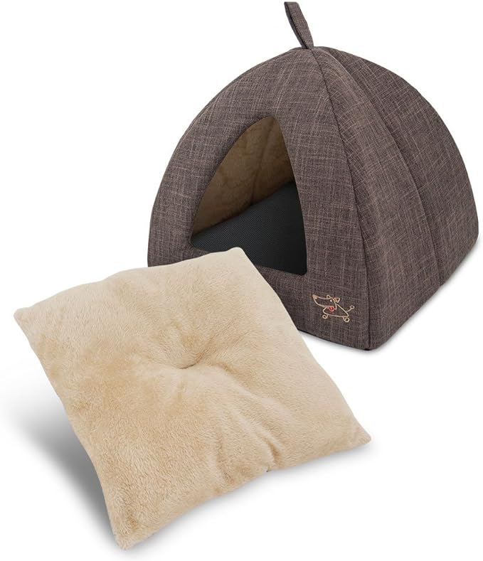 Best Pet Supplies Dog House Bed Crate Mat Tent Indoor Round Soft Plush - Image 2