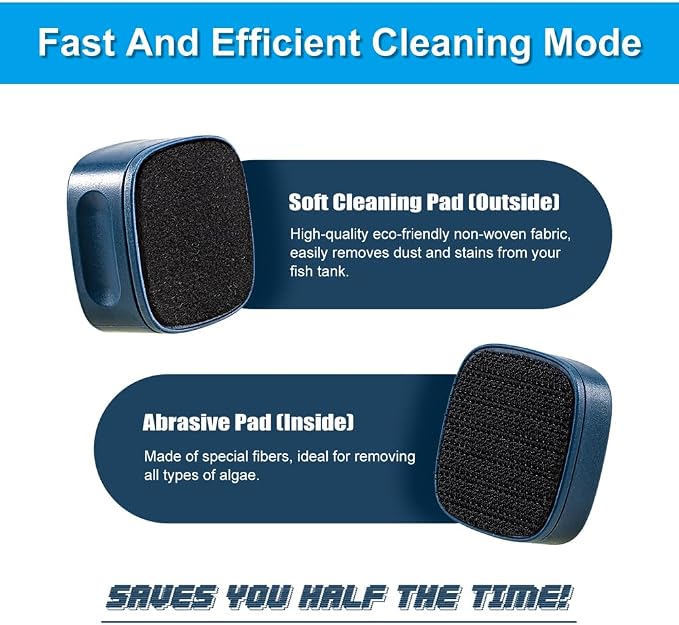 Aquarium Mini Magnetic Scrubber Scraper Small Fish Tank Cleaner Nano Glass - Image 3
