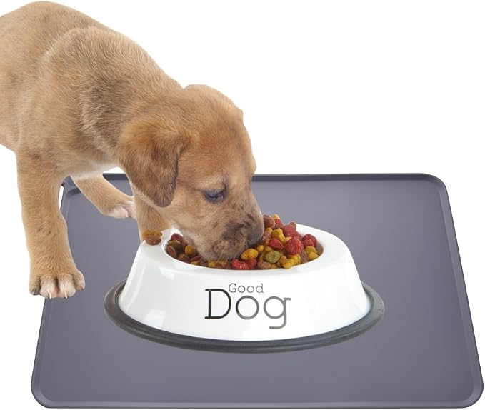 Guardians Silicone Dog Cat Bowl Mat, Non Slip Pet Feeding Mat, Waterproof - Image 2