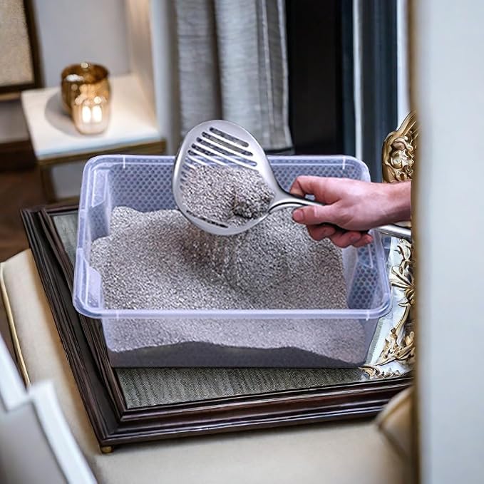 Cat Litter Scooper Accessories, Cat Litter Scoop Metal Cat Poop Sifter Pet - Image 4