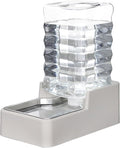 RIZZARI Stainless Steel Pet Water Feeder: 8L Large Gravity Waterer, Less Refills by RIZZARI