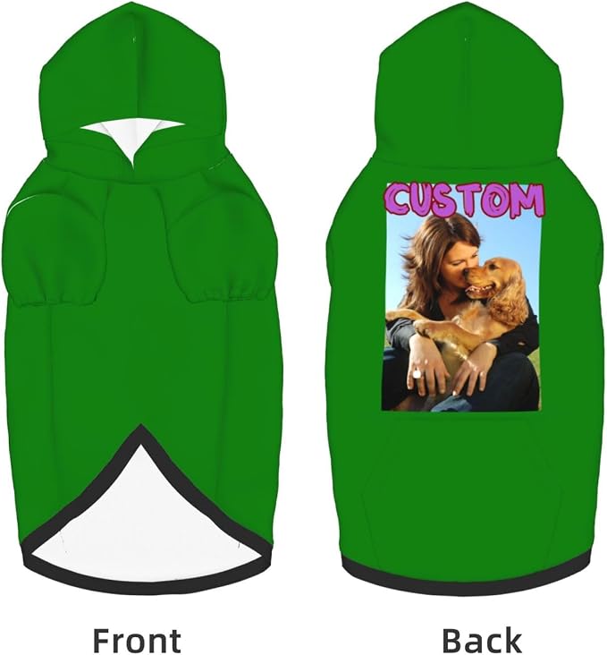 Custom Dog Hoodie Add Your Design Soft & Warm Personalized Photo Text Logo Name - Image 5