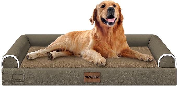 Large Dog Bed Orthopedic Washable: Beds Bolster XL Bed Big XLarge Dogs Memory by Nanuya