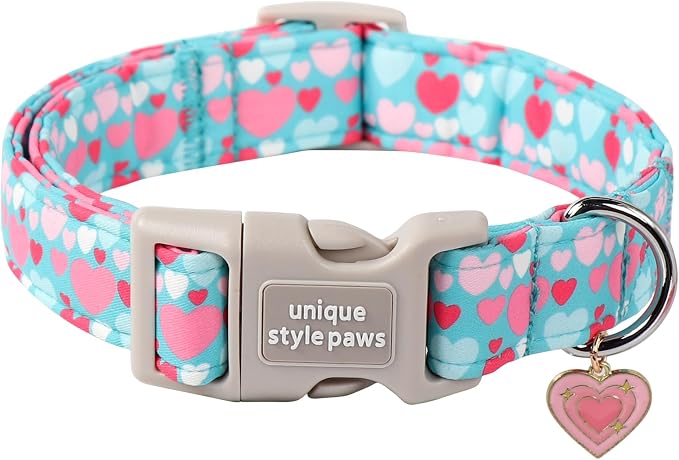 Unique style paws Valentine's Day Dog Collar Plastic Buckle Collar by Uniquestylepaws