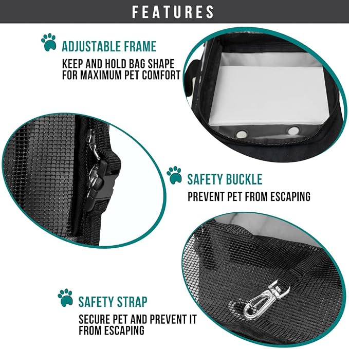 PetAmi Dog Purse Carrier for Small Dogs, Airline Approved Soft Sided Pet Carrier - Image 5