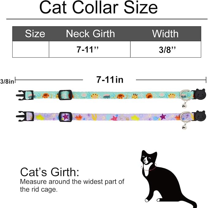 Cat Collar, 2 Pack Breakaway Collar - Image 4
