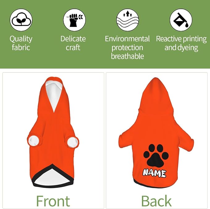 Custom Dog Hoodie Soft Add Your Own Personalized Photo Text Name Logo Dog - Image 6