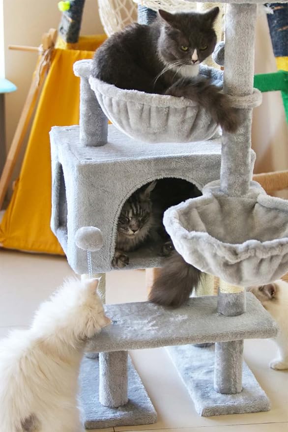 KIYUMI Cat Tree Cat Tower Condo - Image 3