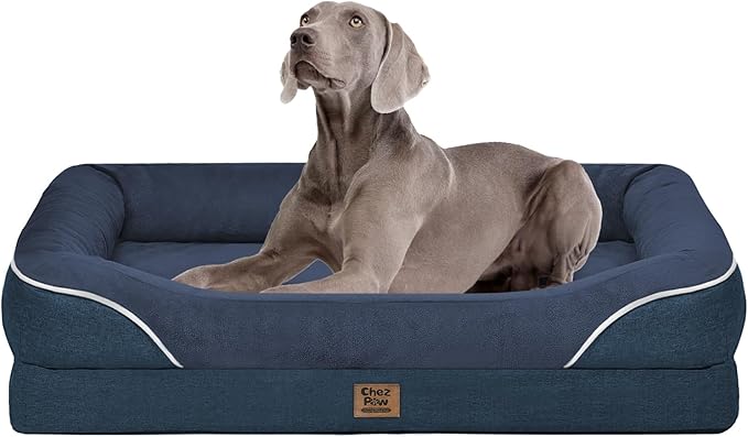 Washable Orthopedic Large Dog Bed by ChezPaw