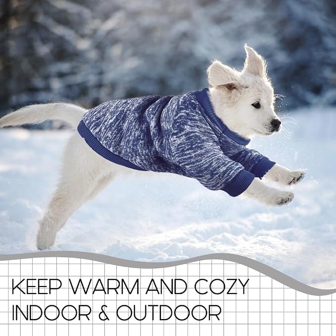 2 Pcs Dog Sweaters for Small Dogs Girl Boy Winter Fleece Clothes Warm Soft Dog - Image 5