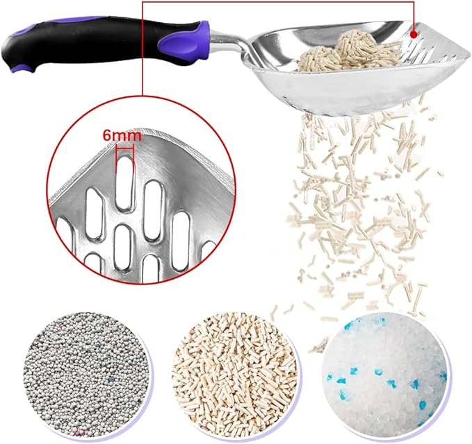 Cat Litter Scoop -Metal Cat Litter Scoop-Upgrade Sturdy Mesh Scooper - Image 4