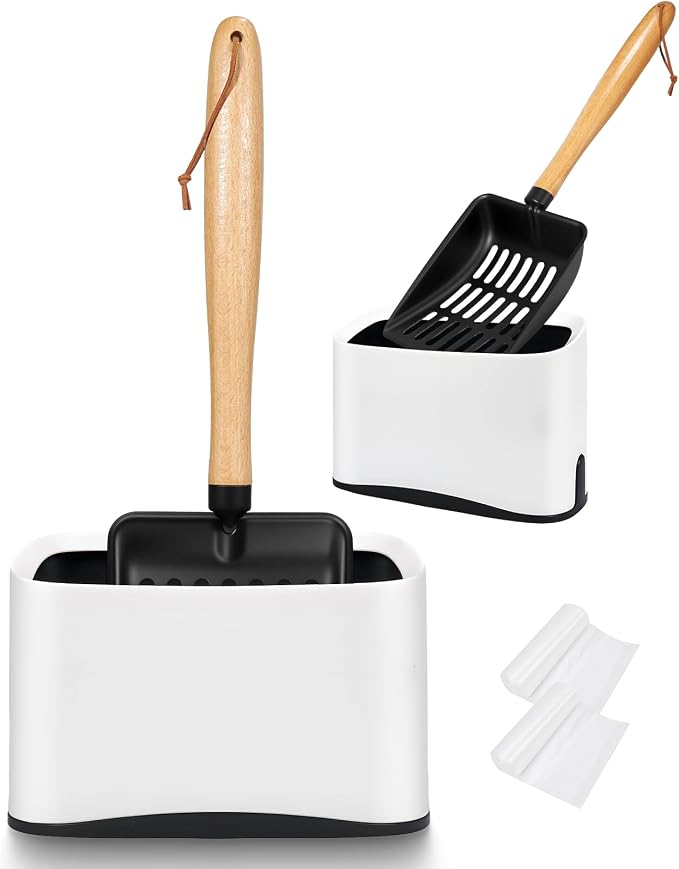Cat Litter Scoop, Metal Litter Scoop, Heavy Duty Metal Cat Scooper by HANDZEE