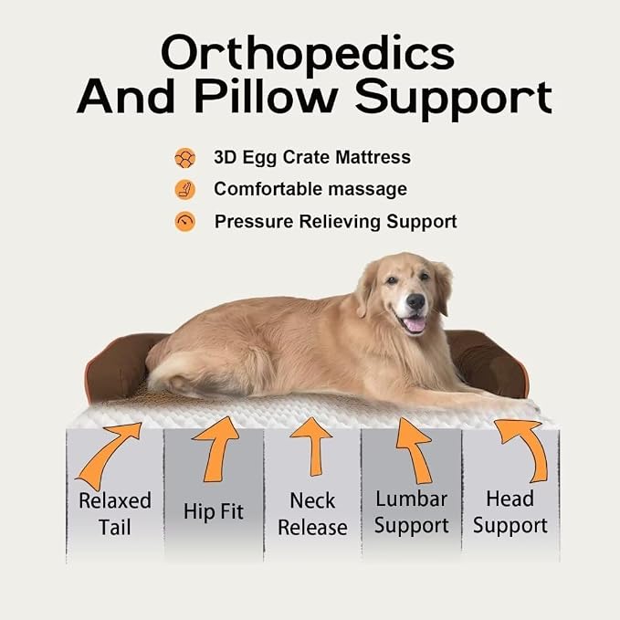 Extra Large Dog Bed-Orthopedic Waterproof XL Dog Bed - Image 3