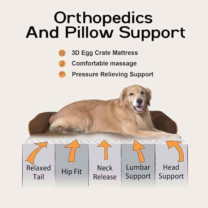 Dog Bed Medium Size Dog-Orthopedic Waterproof Bed - Image 3