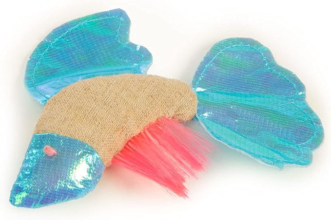 Petlinks Batty Beta Fish Crinkle Catnip Cat Toy - Image 2