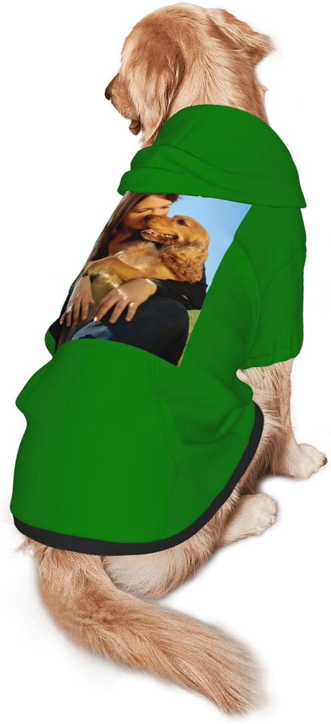 Custom Dog Hoodie Add Your Design Soft & Warm Personalized Photo Text Logo Name - Image 3