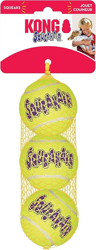 KONG Air Dog SqueakAir Dog Toy Tennis Balls - Image 5