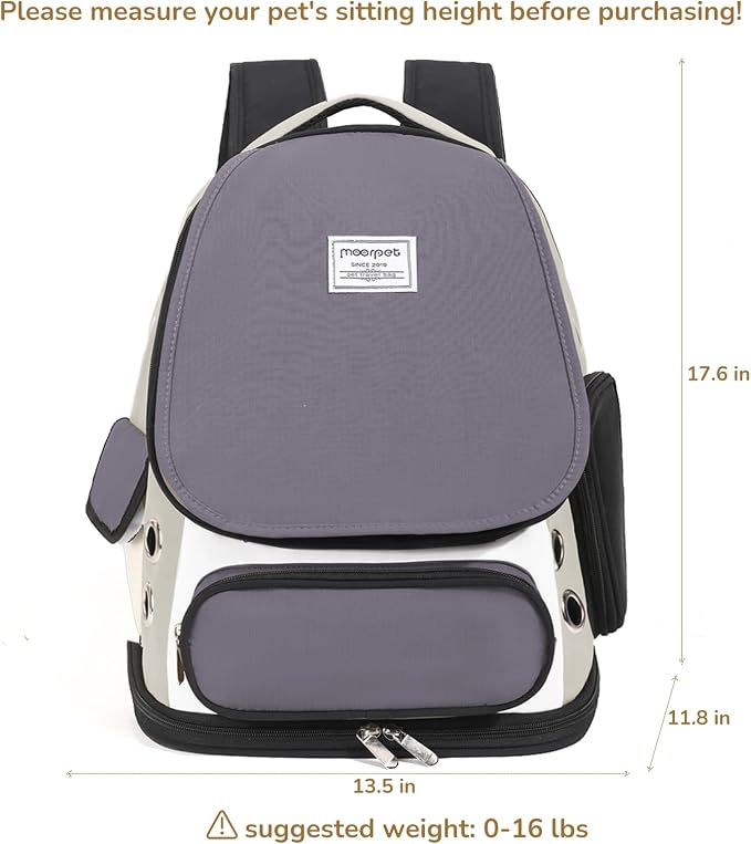 Cat Backpack Carrier, TSA Airline Approved Pet Travel Bag - Image 6