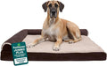 FurHaven Orthopedic Dog Bed for Large Dogs, L-Shaped Chaise Contour Mattress by FurHaven